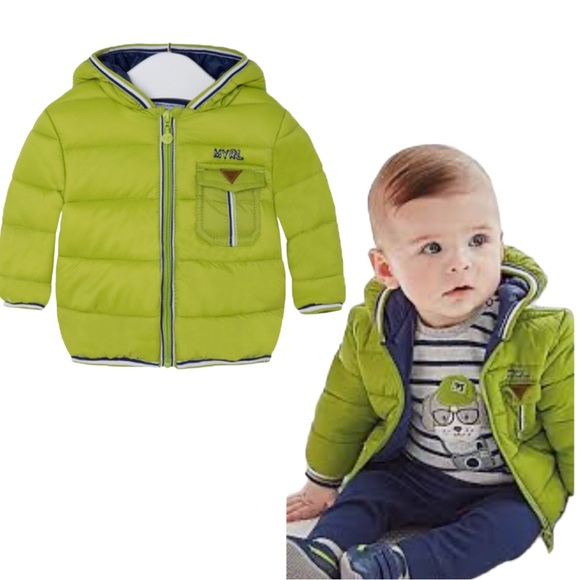 Mayoral Jackets & Coats Nwot Mayoral Blue Green Newborn 46 Months